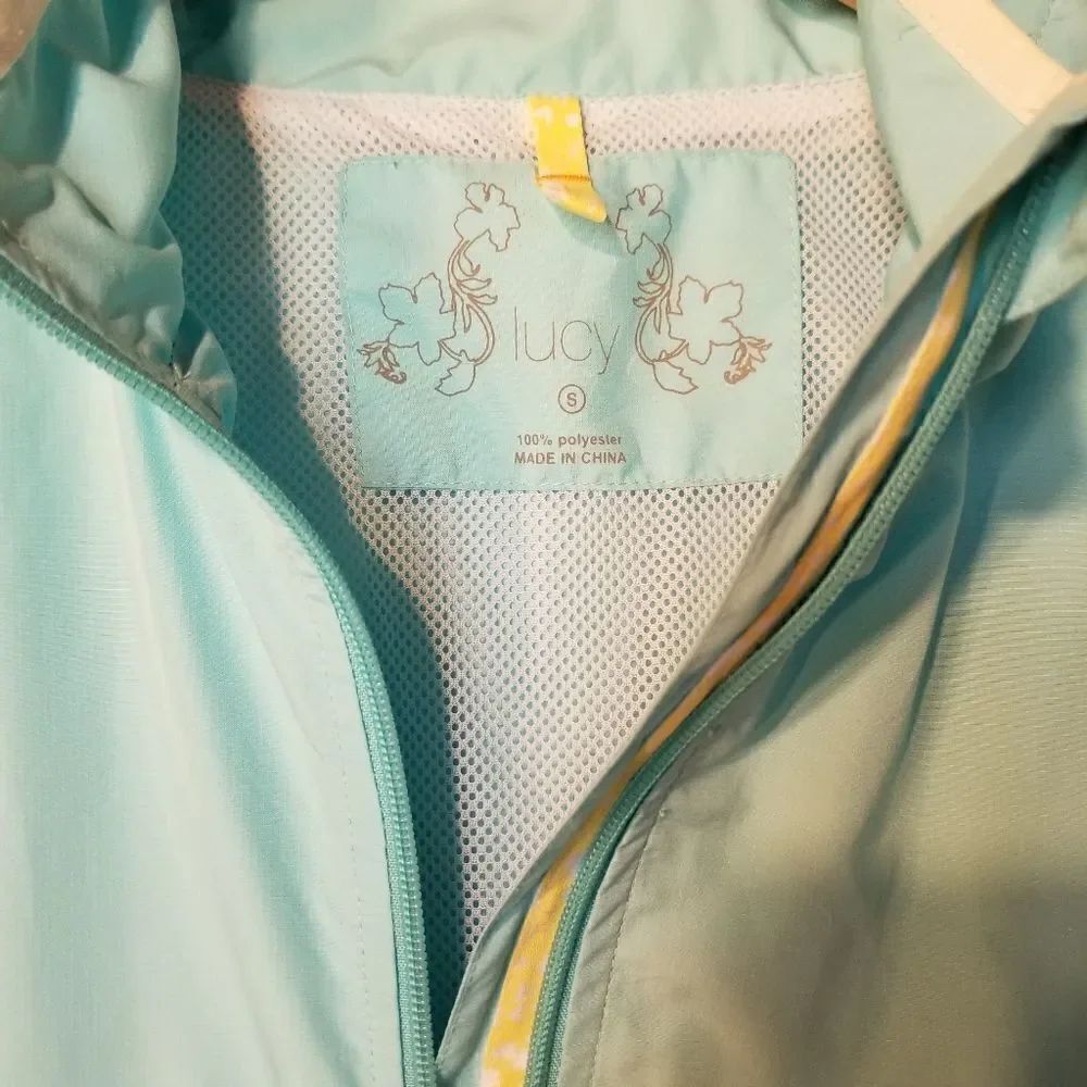 Lucy Aqua Track Jacket Windbreaker S - Picture 3 of 9